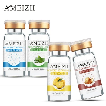 

AMEIZII Serum Series Hyaluronic Acid Vitamin C Whitening Face Skin Care Snail Moisturizing Aloe Vera Firm Repair Essence 1Pcs