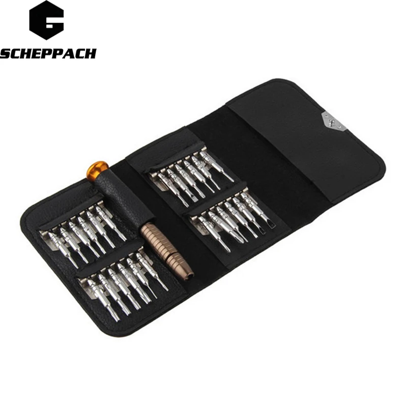 SCHEPPACH 1Set 25 in 1 Torx Screwdriver Repair Hand Tools Kits Set For iPhone Cellphone Tablet