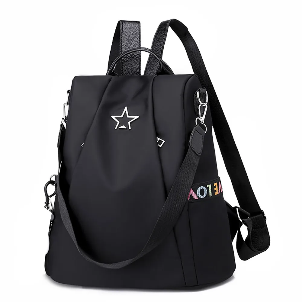 Backpack Women Anti-theft Oxford Backpack School Personality Wild Oxford Cloth Small Backpack Travel