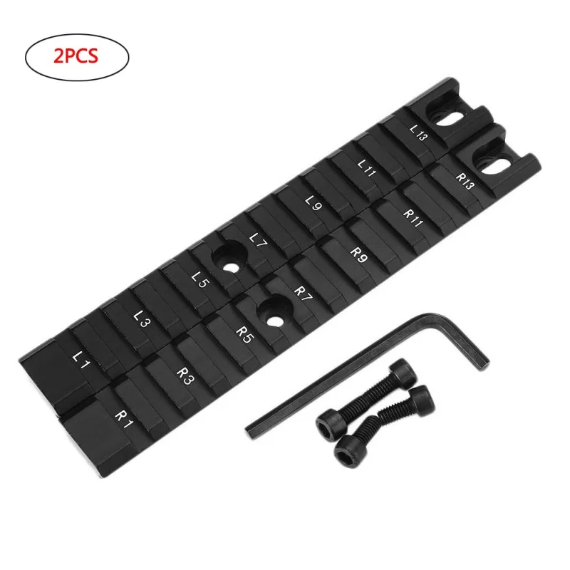 

hunting 2pcs 20mm Aluminum Weaver Picatinny Rail Set Handguard Rack Hunting Tactical Scope Bases Mount for Rifle/Air Gun Hunting