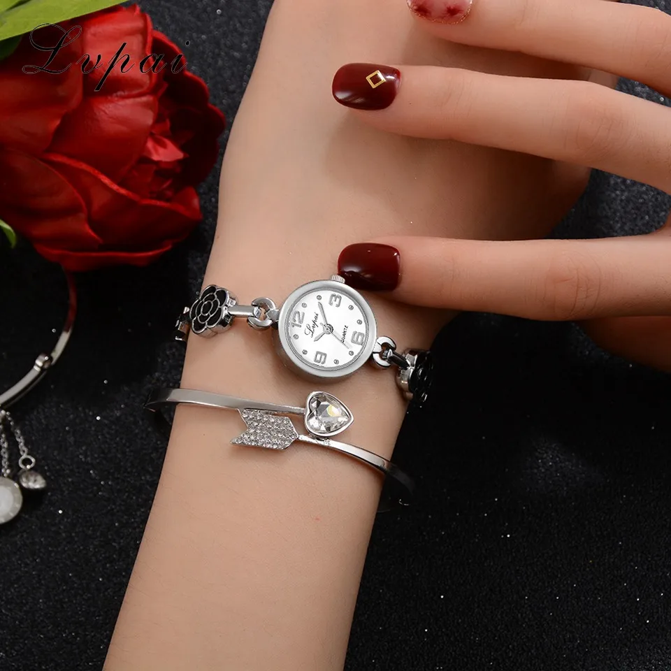 Lvpai цветы браслет часы Relogio Masculino Reloj Chaude De Mode De роскошные женские часы Прямая поставка LP358