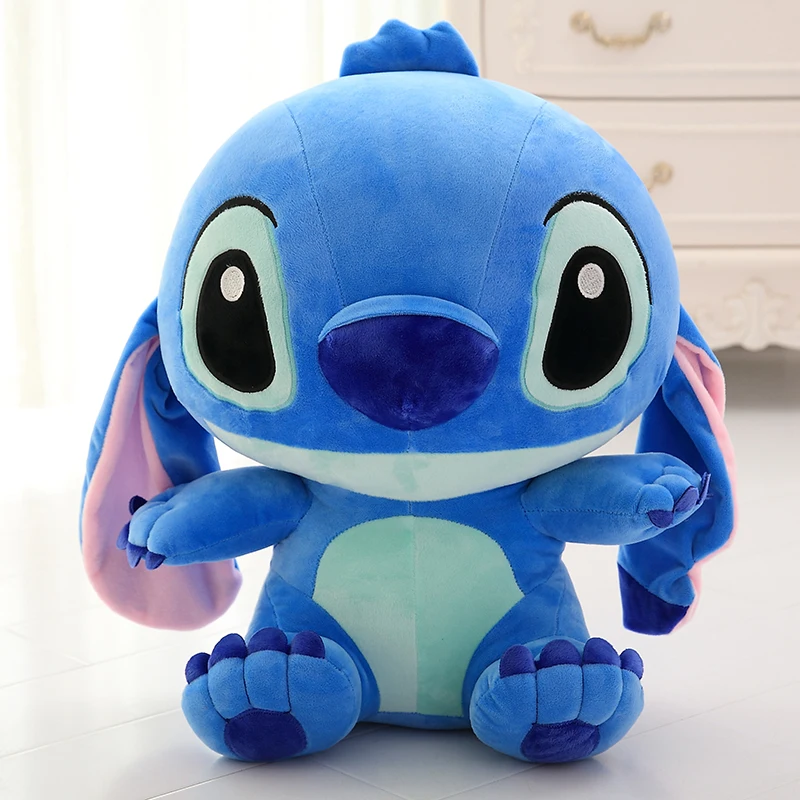 1 шт., новинка, Kawaii Stitch, плюшевые игрушки, аниме Лило и Стич, 33-65 см, Стич, плюшевые игрушки для детей, подарок на день рождения