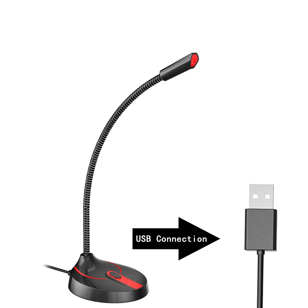 USB Microphone for Computer PC Desktop Laptop Notebook Cable Recording Gaming Podcasting usb Condenser microphones | Электроника