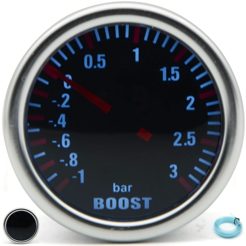DRAGON GAUGE 52mm 3.0 BAR Turbo Boost Gauge Mechanical Smoke Lensin