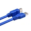 USB 3,0 A папа AM на USB 3,0 B Тип папа BM USB3.0 кабель для принтера сканера HDD 0,3 м 0,5 м 1 м 1,5 м 1,8 м 3 м 5 м ► Фото 2/3