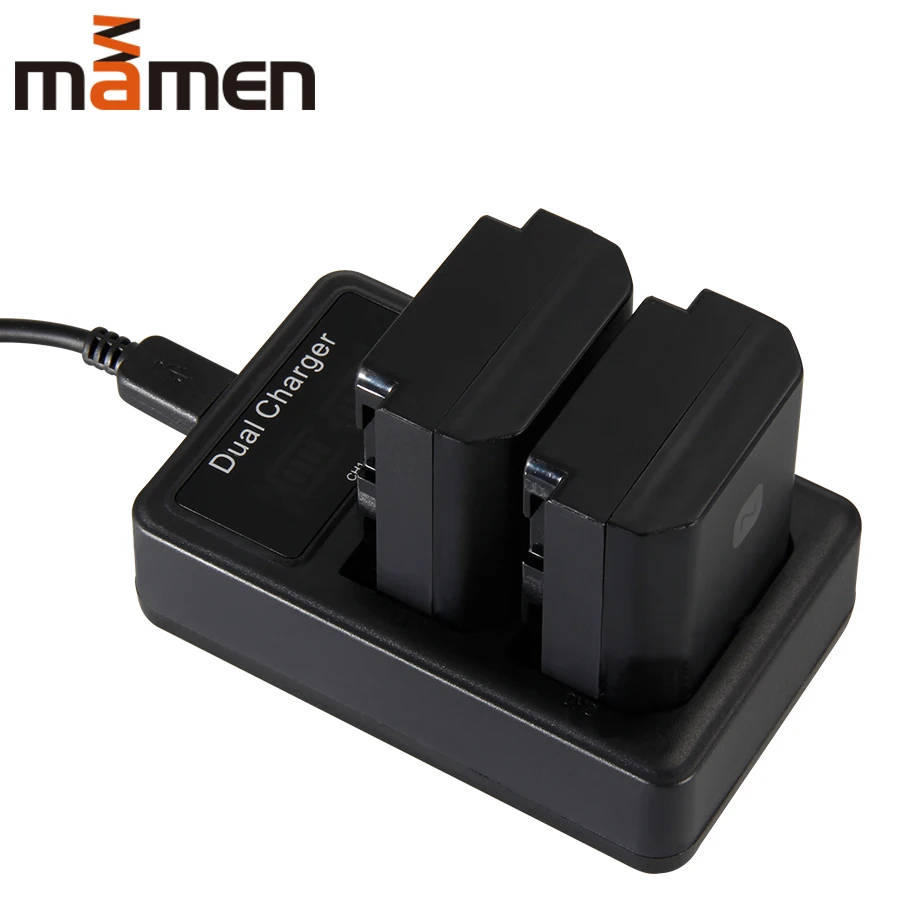 Mamen 2 шт. NP FZ100 батарейnpfz100 батарейный блок камеры+ ЖК двойной USB зарядное устройство для sony A7R III A7 III BC-QZ1 A9/A9R Alpha9