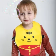 ПВХ водонепроницаемый ребенок Би большой карман пищевая ловушка для младенцев и малышей FDA утвержден унисекс дизайн водонепроницаемый пятен сопротивляться