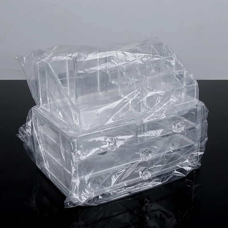 Acrylic Cosmetic Lipstick Storage Box Display Stand Dresser Nail Polish Shelf Rack Holder Drawer Women Makeup Organizer Case9