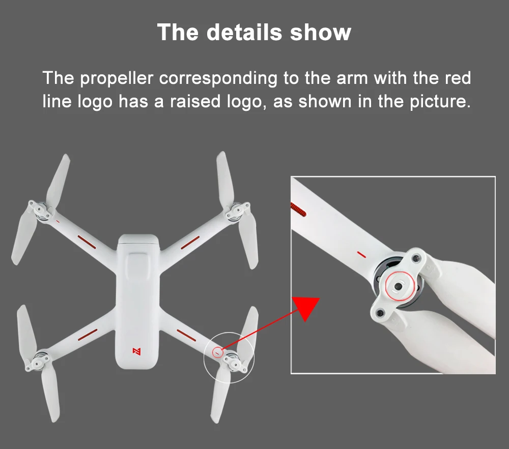Xiaomi FIMI A3 RC Квадрокоптер аксессуары складной propellerCW/CCW пропеллер 4 шт