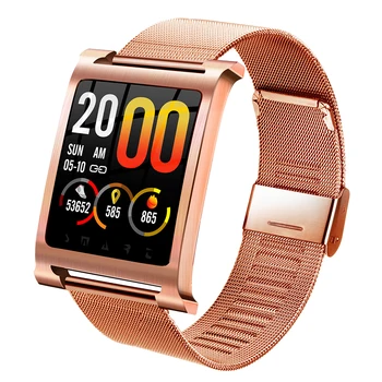 

Men's Smart Watch Stainless Steel Mesh Strap IP68 Waterproof Phone Call Message Reminder Men Sports Smartwatch For IOS Android