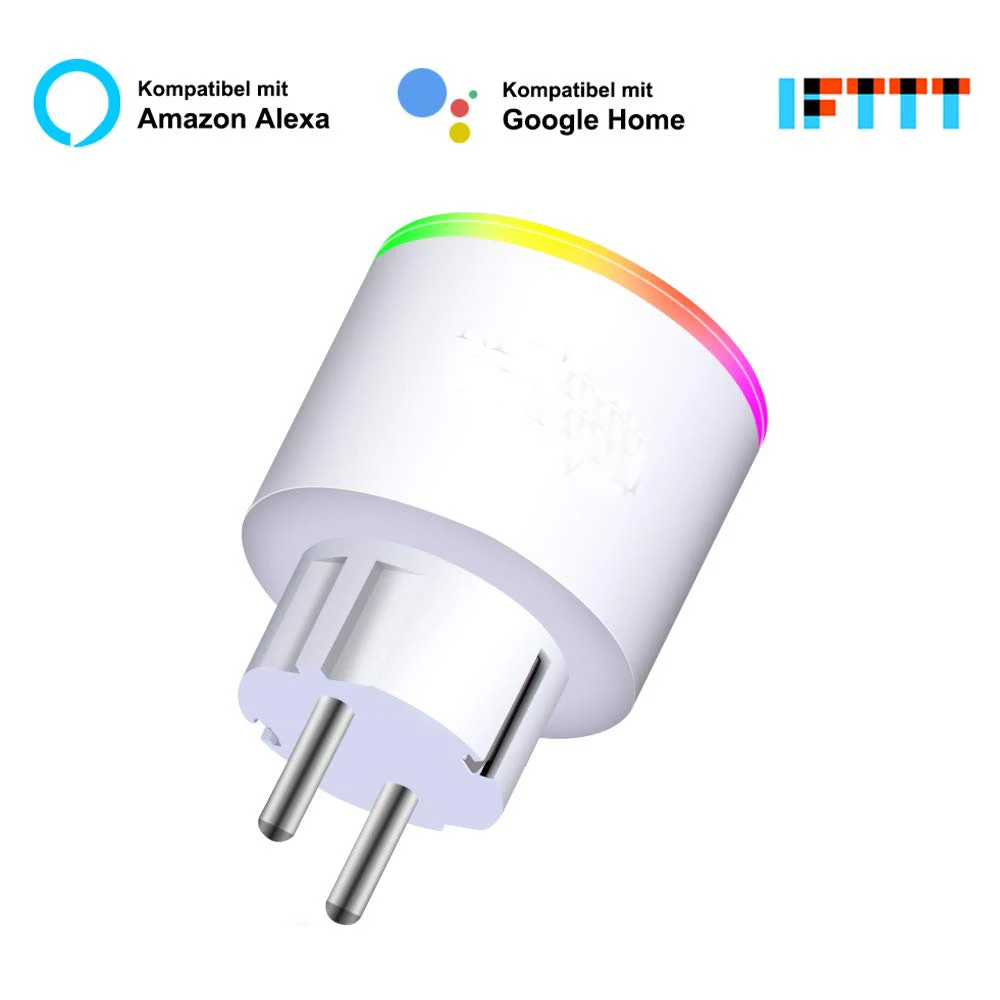 

Biajing Smart Wireless Intelligent Plug, Remote Voice Control Timer Switchable Power Meter Smart Plug, Smart App Control