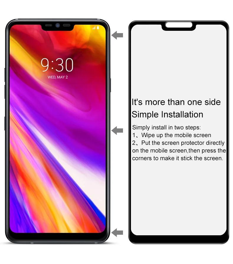 Для LG G7 ThinQ закалённое стекло IMAK 9H 2.5D Полное покрытие экрана протектор для LG G7 ThinQ G7 Plus G710EM G710 защитное стекло