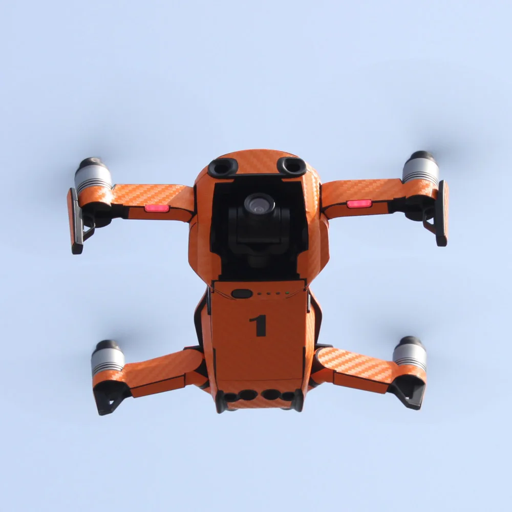 Wtohobby ПВХ наклейка углеродное волокно графические Стикеры для DJI Mavic Air Skin 3 батареи дистанционного самолета полный набор наклейки