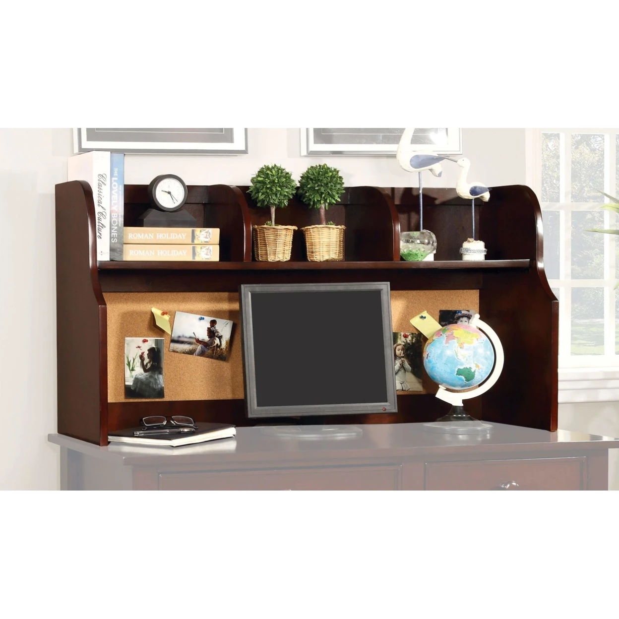 Wooden Hutch with spacious storages, Cherry Brown (1)