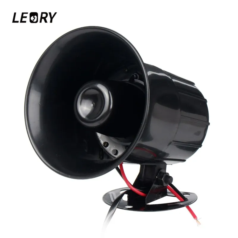 

LEORY 12V 50W Universal Truck Motorcycle 6 Sound Handheld Megaphone Warning Alarm Loudspeaker Car Siren Snail Air Horn