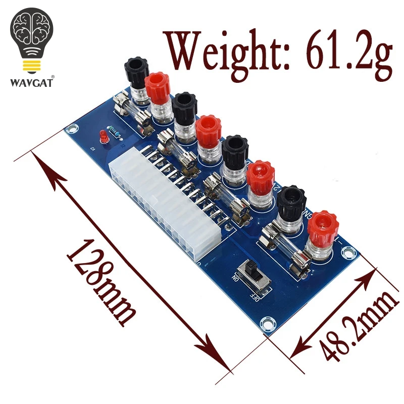 XH-M229 حاسوب شخصي مكتبي الهيكل الطاقة ATX نقل إلى لوح مهايئ الدائرة امدادات الطاقة منفذ وحدة 24Pin محطة الانتاج 24 دبابيس