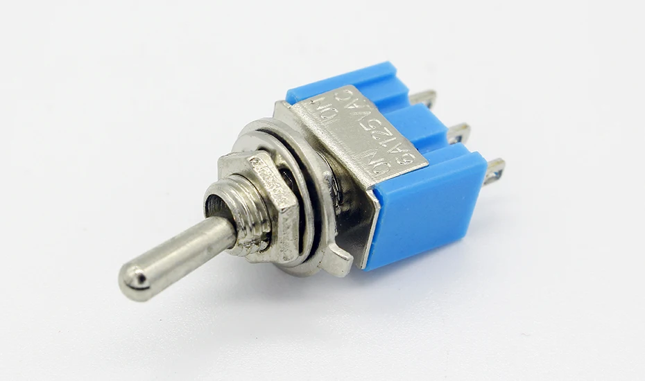 10pc/LOT Blue Mini MTS-102 3-Pin SPDT ON-ON 6A 125VAC Miniature Toggle Switches 60 kva generator