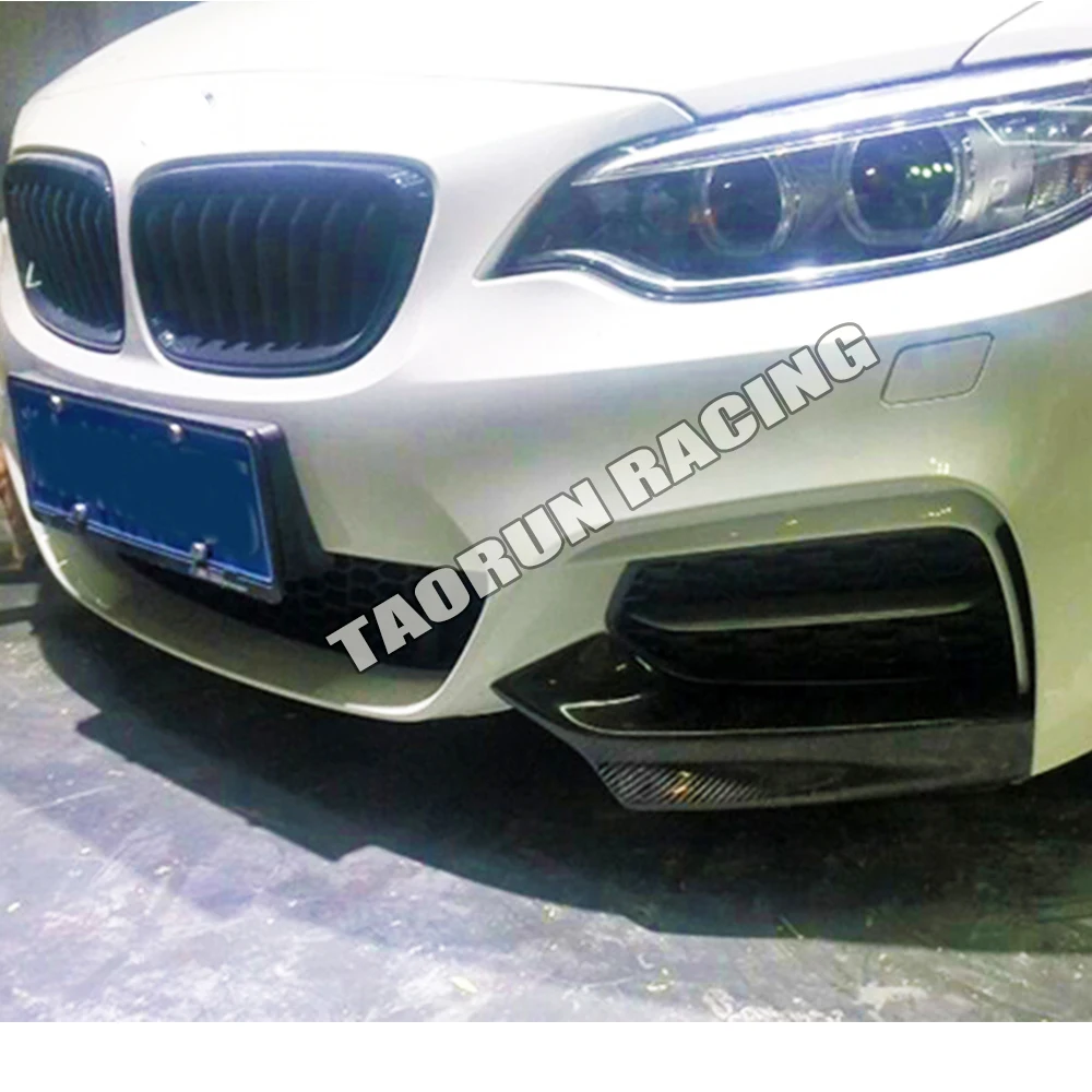Передний бампер из углеродного волокна боковой разветвитель фартук для BMW F22 220i