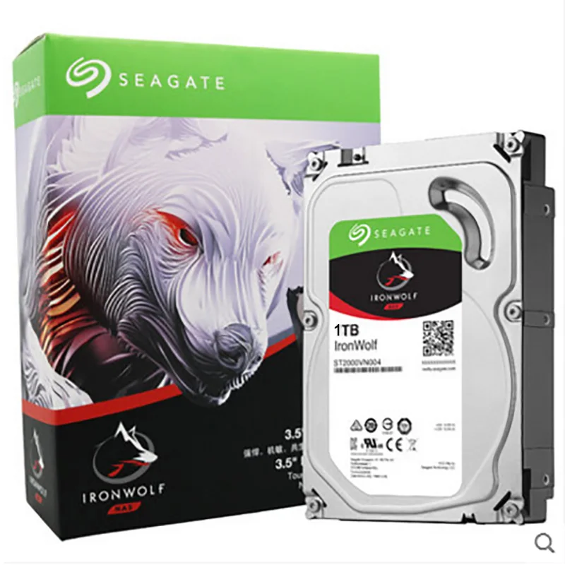  Seagate Original 1TB IronWolf HDD NAS SATA 6 Gb/s NCQ 64MB Cache 35-pulgadas interna AgileArray cac