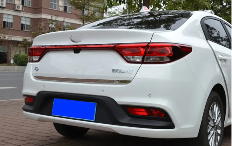  IMTFOO ACCESSORIES FOR KIA RIO K2 2017 REAR DOOR TAILGATE TRIM TRUNK LID MOLDING STICKERS CAR STYLI