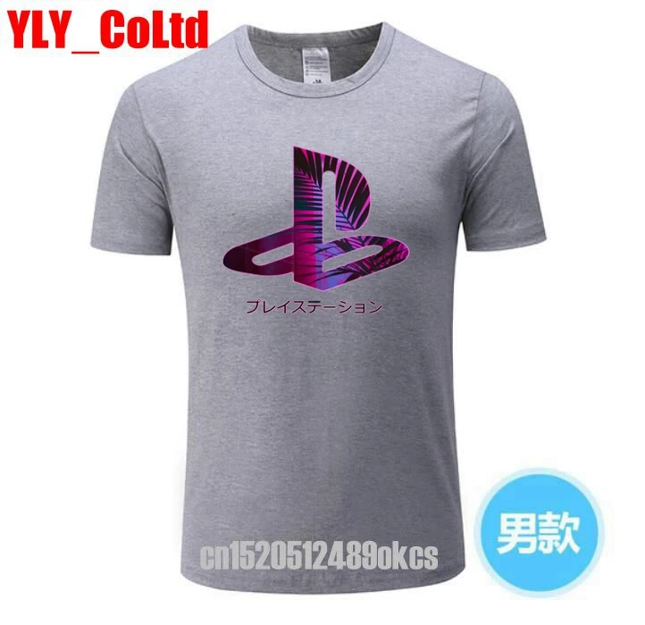 

Games Vintage PS Logo T shirt Xbox Game Playstation T-shirt Men Tee TShirt Hip Hop O-neck Short Sleeve Summer Women T Shirts