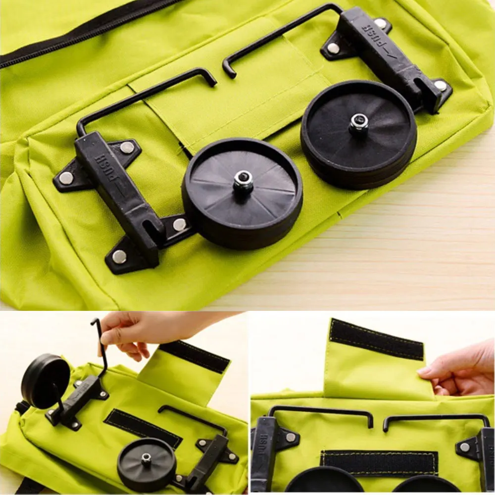  Car Folding Luggage Cart adjustable Shopping Bag Fashion Flexible Cargo Bag With Wheels Fit For Gra