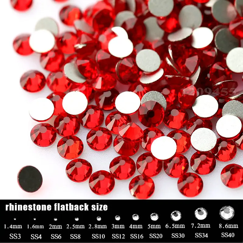 Оптом SS30 светильник siam стразы для нейл-арта, 288 шт, стразы для маникюра, бутика и высший сорт