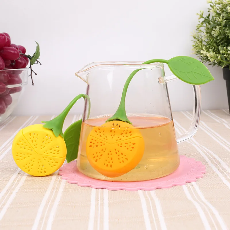 

3 Pcs / Set Portable Silicone Infuser Strainer Lemon Shaped Tea Maker Tea Filter Afternoon Tea Innovation Filter Tea Artifacts