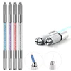Manual Double Crystal Acrylic Tattoo Pen Microblading Permanent Makeup Eyebrow Tools 2 Usage For Flat or Round Needles 1