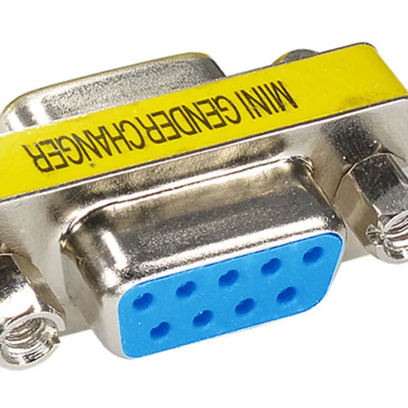 Новый женский/Женский адаптер смены пола RS232 9 Pin DB9 последовательный соединитель