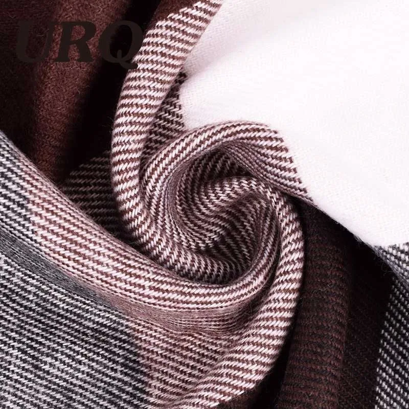 Абсолютно мужской теплый мягкий кашемировый шерстяной клетчатый шотландский шарф клетчатый шарф бордовый A3A17536