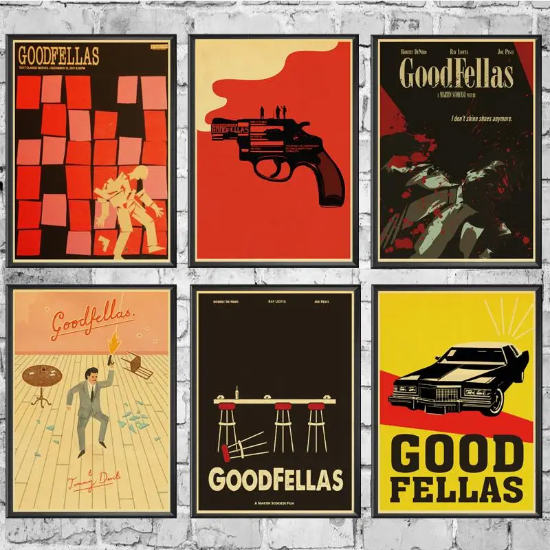 Постер из фильма Goodfellas ретро постер печатает Высокое качество наклейки на стену для гостиной украшения дома