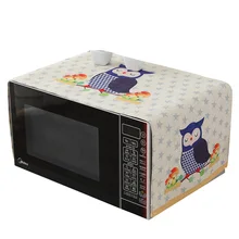 RUBIHOME пылезащитный чехол с изображением совы для микроволновой печи, льняной пылезащитный домашний декор 38x98 см