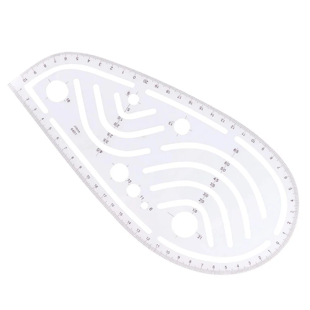 Sewing Tools 4Stlye Sew French Curve Metric Shaped Ruler Measure for Sewing Dressmaking Pattern Design Bendable Drawing Template