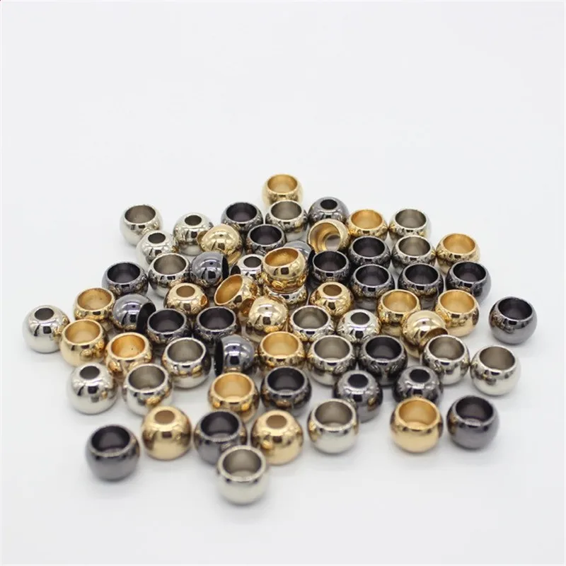 DoreenBeads 3 цвета амулеты из сплава металла и цинка Круглый покрытие конец шнура для