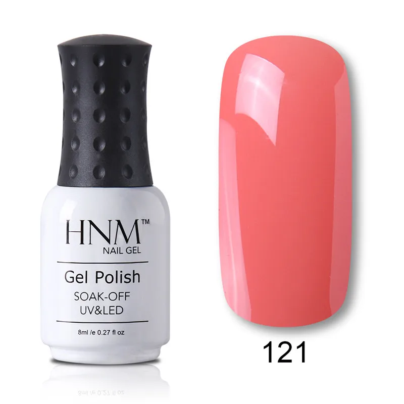 HNM штамповочная Краска Лак для ногтей 8 мл Великолепная цветная краска Gellak Гибридный лак Nagellak Полуперманентная верхняя основа грунтовка эмаль - Цвет: 121