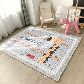 

Nordic cartoon children's game carpet crawling mat kitchen entry rug non-slip padded cotton carpet digital printing carpet