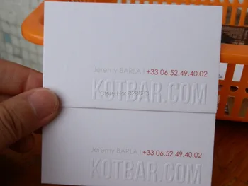

High quality Paper business card printing white cotton paper 300gsm