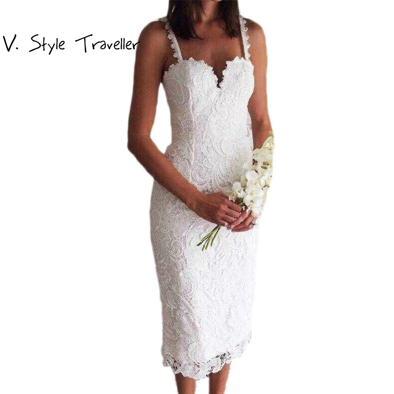 

Summer Style White Black Lace Dress V Cami Bodycon Sexy cheap clothes china vestidos de festa mujer Casual office Midi Dresses