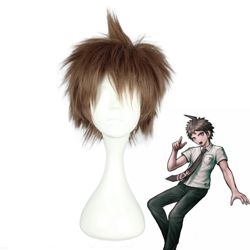 Аниме Danganronpa Hinata Hajime короткий парик косплей костюм Супер Dangan Ronpa мужские