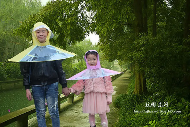 Детский плащ дождевик Creativite складной зонт без ручки для улицы 2019|child rain coat|rain coat