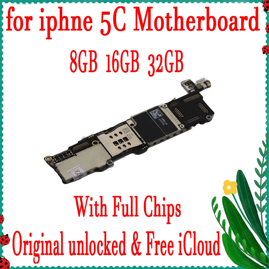 

Factory unlocked for iphone 5C Motherboard with IOS System,100% Original for iphone 5C Mainboard with Free iCloud,Good Tested