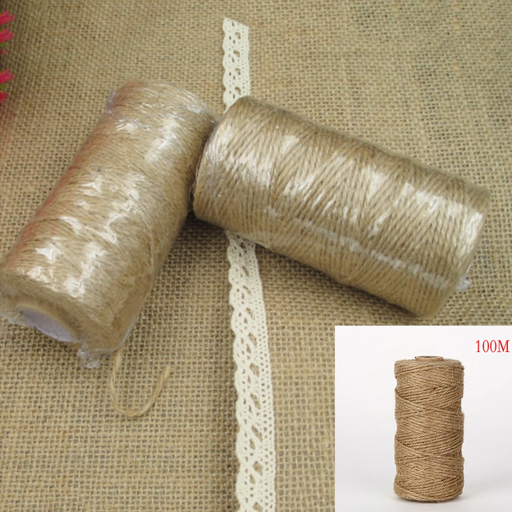 100M Length Wrapping Cords Thread DIY Scrapbooking Florists Craft Decor