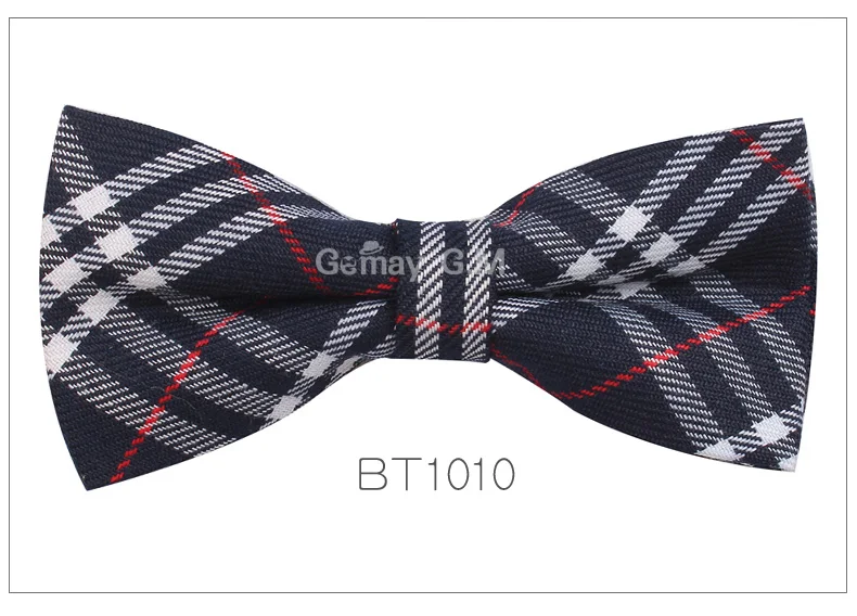 Новая мужская мода Классическая клетчатая галстук-бабочка галстук ...