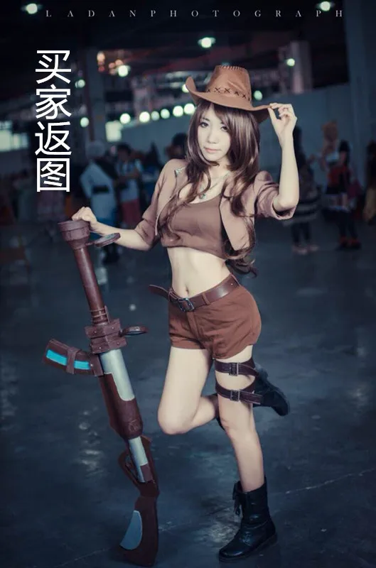 Униформа для косплея LOL Tomb Raider Кейтлин любой размер |
