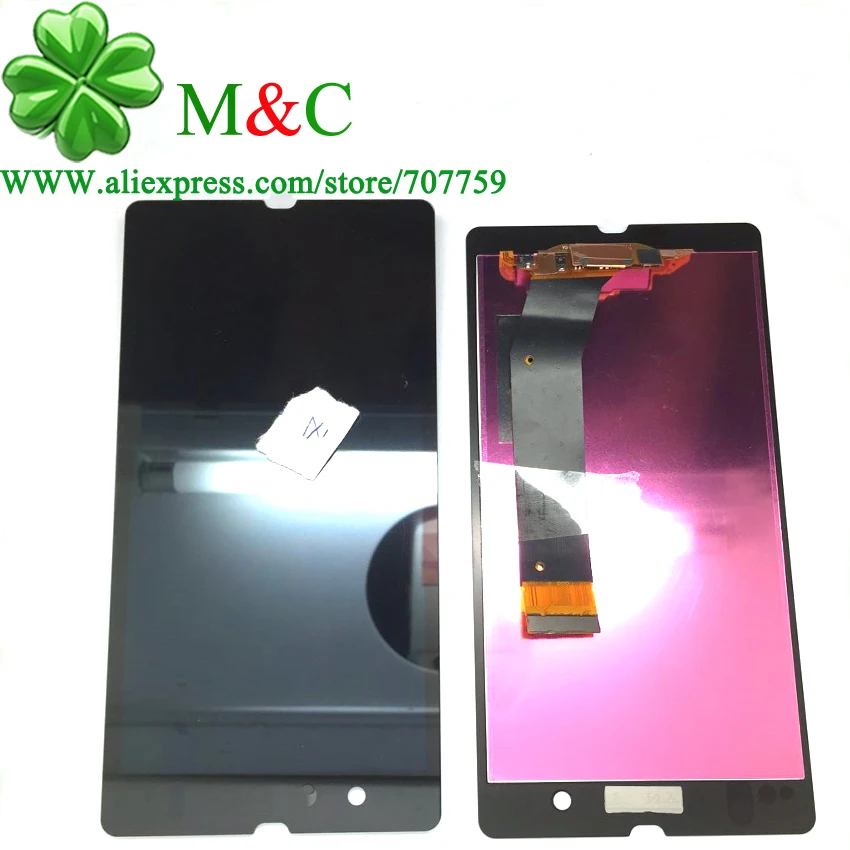 

10pcs L36h lcd For Sony Xperia Z L36 L36h L36i C6602 C6603 LCD Display Touch Screen Digitizer Assembly by DHL