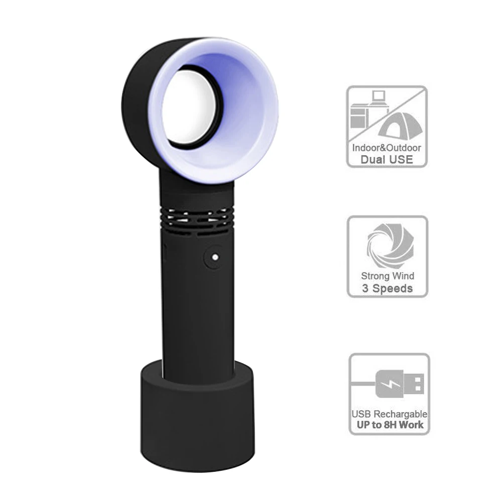 

Leafless Small Fan Creative Portable Usb Handheld USB Port Design Handy Mini Fan For Smart Home
