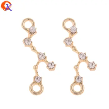

Cordial Design 100Pcs 8*21MM Jewelry Accessories/Hand Made/Rhinestone Earrings Connectors/DIY/Earrings Making/Earring Findings