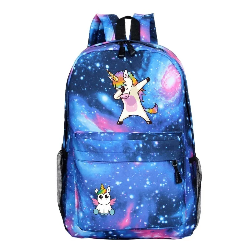 8 Дорожные сумки Mochila рюкзак с единорогом Для женщин, 6 вариантов рисунка в стиле Для мужчин Sac A Dos застежка-молния, рюкзак для путешествий с отделением для лэптопа, Softback Повседневное сумка Школьный рюкзак - Цвет: 8
