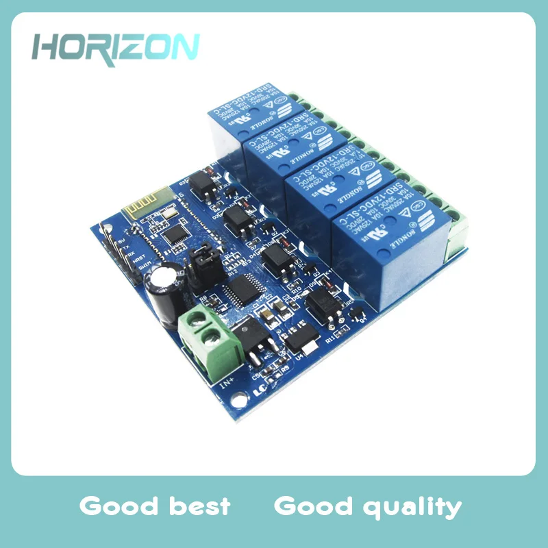 4 канальный 12 V/10A Bluetooth релейный модуль пульт дистанционного управления